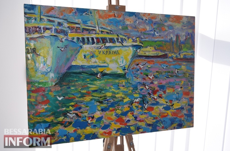 В Измаиле сервисный центр для моряков "Морречсервис" отпраздновал первый год работы презентацией художественной выставки