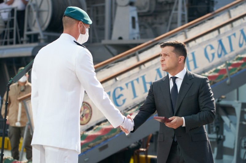 Президент Владимир Зеленский принял участие в торжествах по случаю Дня ВМС Украины в Одессе