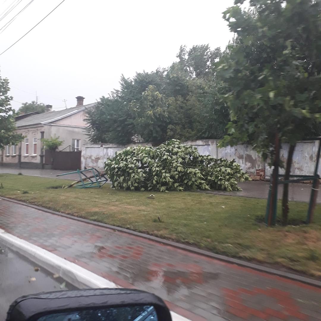Побитые окна и автомобили, поваленные деревья: непогода, обрушившаяся на Бессарабию, наделала немало бед