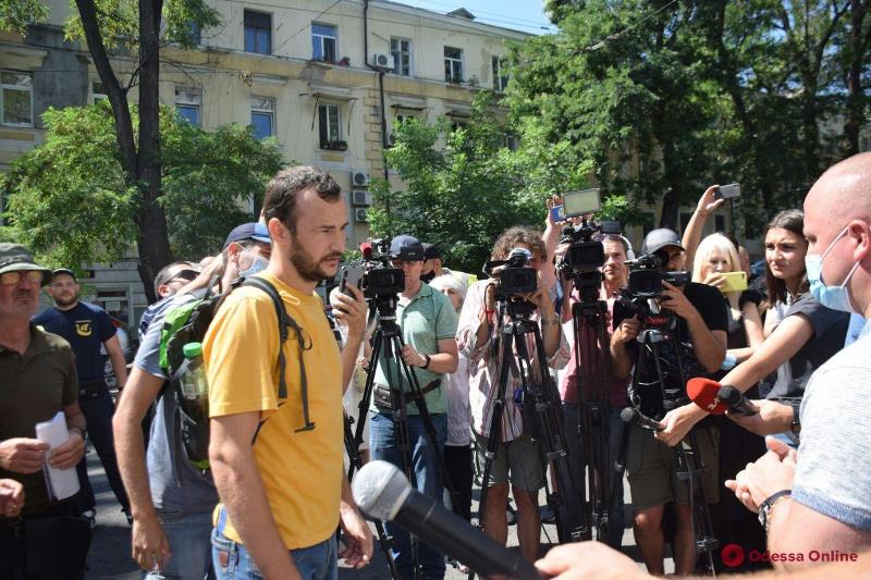 В Одессе активисты и ветераны ООС вышли на митинг с требованием расформировать Болградское отделение полиции