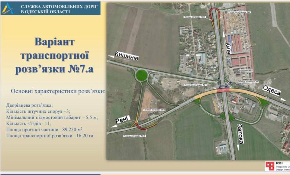 Два варианта - для «Двух столбов»: ключевую развязку дорог Одесской области перестраивают