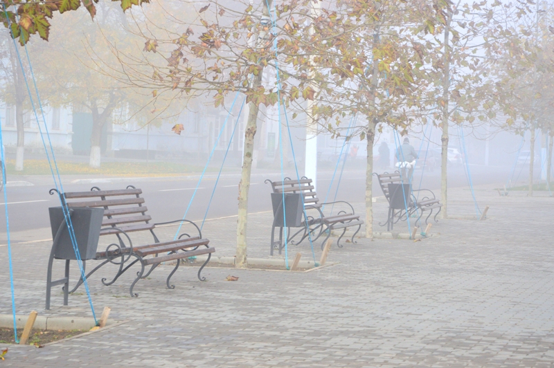 Красивый, густой туман накрыл утреннюю Килию (фоторепортаж)