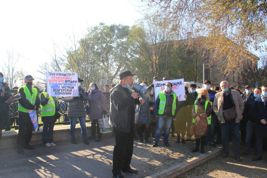В Измаиле митинговали против передачи флота УДП в Венгрию