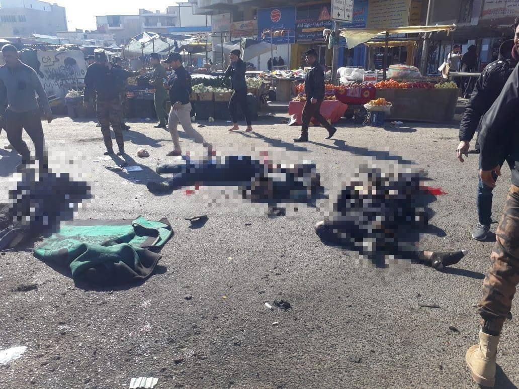 В центре Багдада террористы-смертники убили десятки людей (видео взрыва 18+)