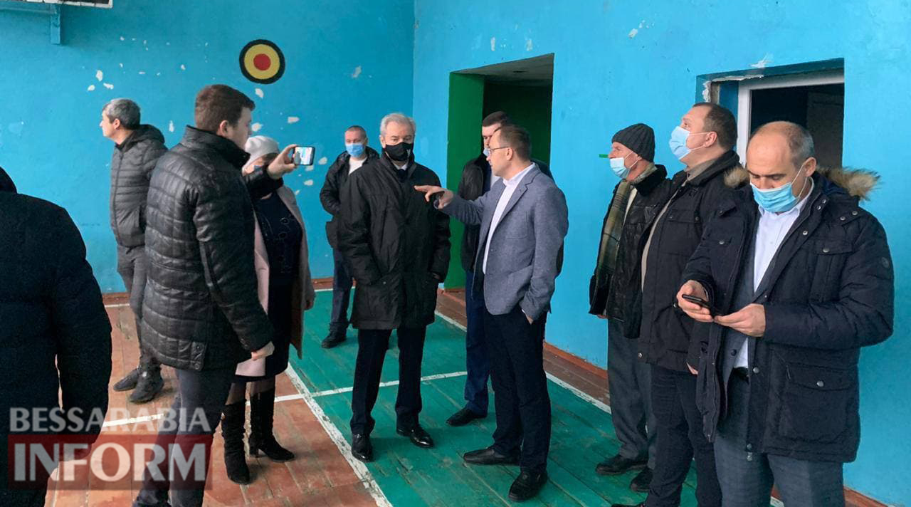 Гриневецкий проинспектировал ход "большого строительства" в школе села Килийской ОТГ