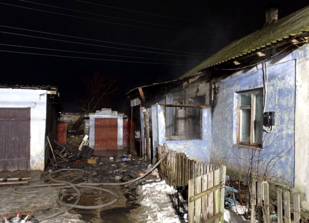 В Белгород-Днестровском районе при пожаре в частном доме пострадала женщина