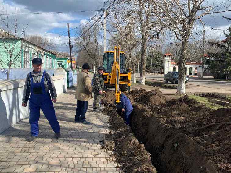 В Арцизе начали прокладку нового водопровода