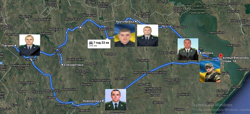 Белгород-Днестровские пограничники совершили 300-километровый "Тур памяти", почтив погибших побратимов