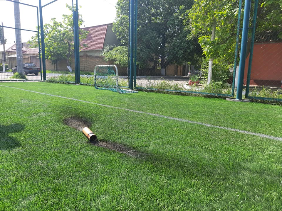 В Измаиле ночью пытались поджечь футбольное поле в спальном районе города