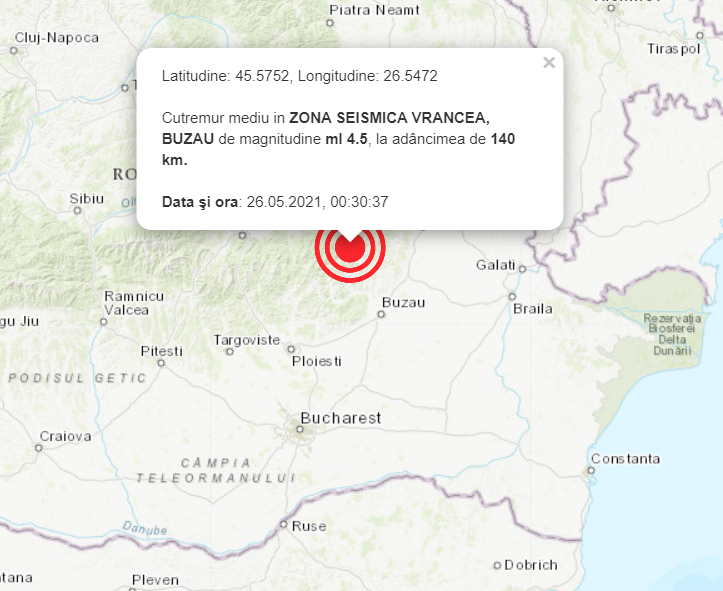 В Измаиле ощутили толчки от землетрясения в Румынии
