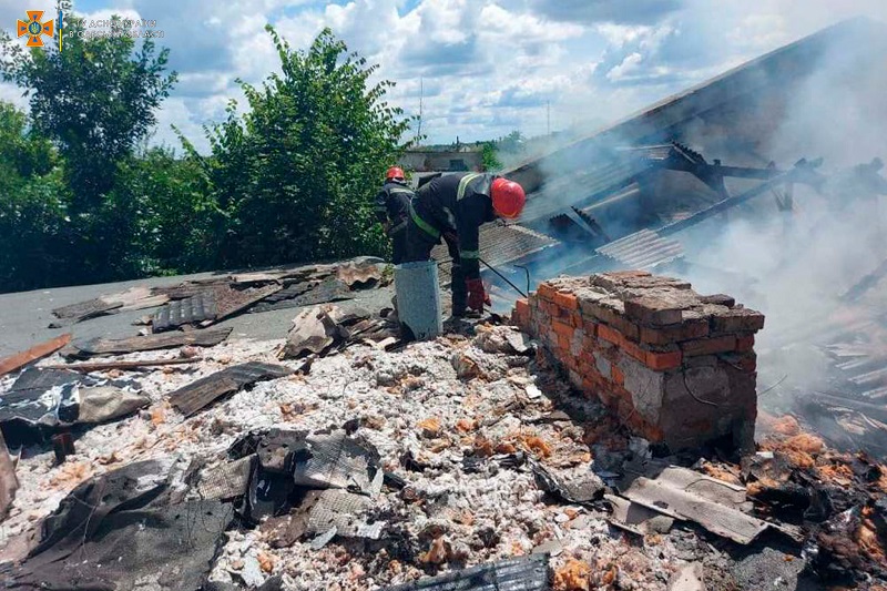 В Измаиле произошел пожар на территории мясокомбината