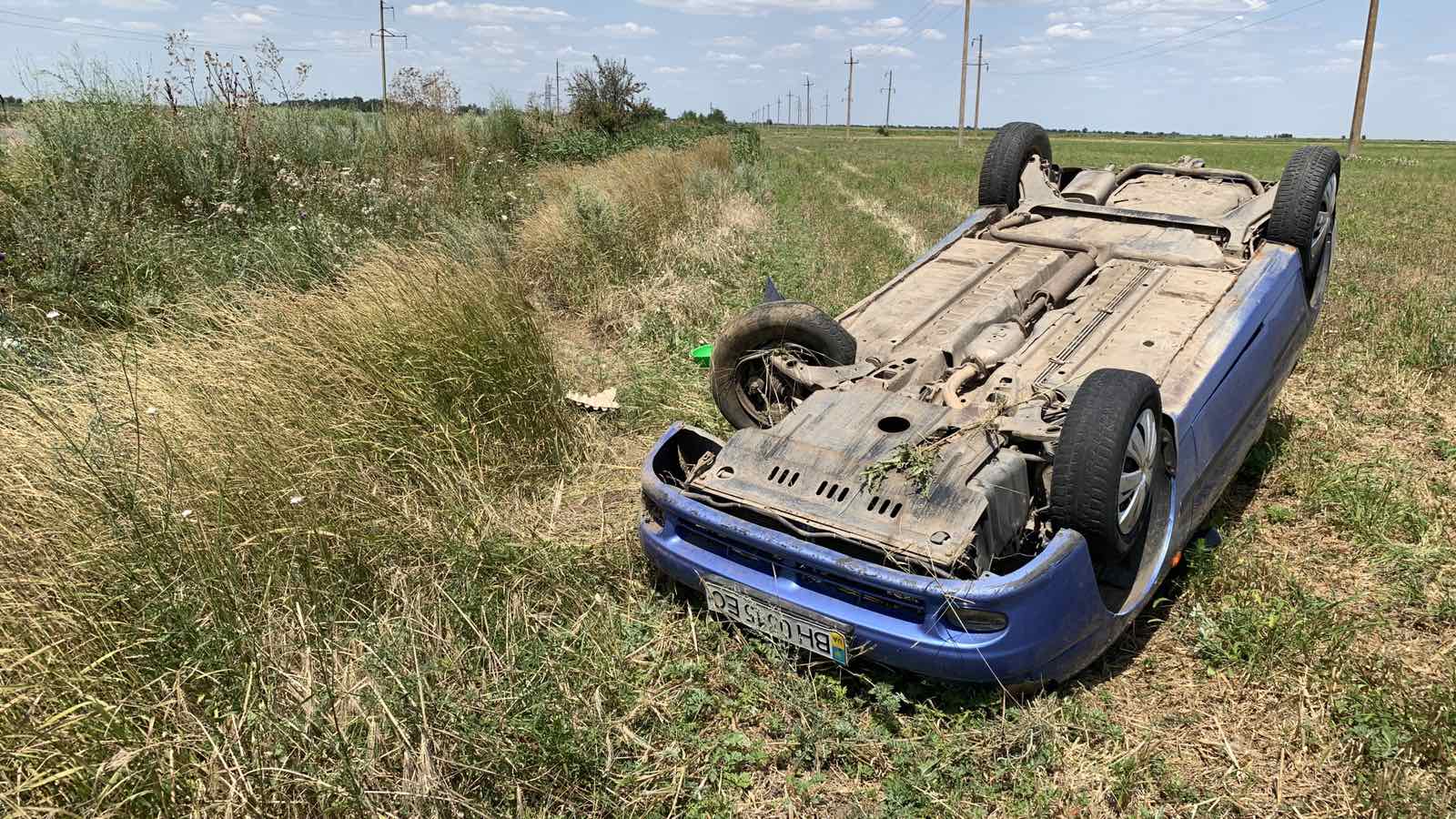 За один день два автомобиля слетели с дороги Спасское-Вилково