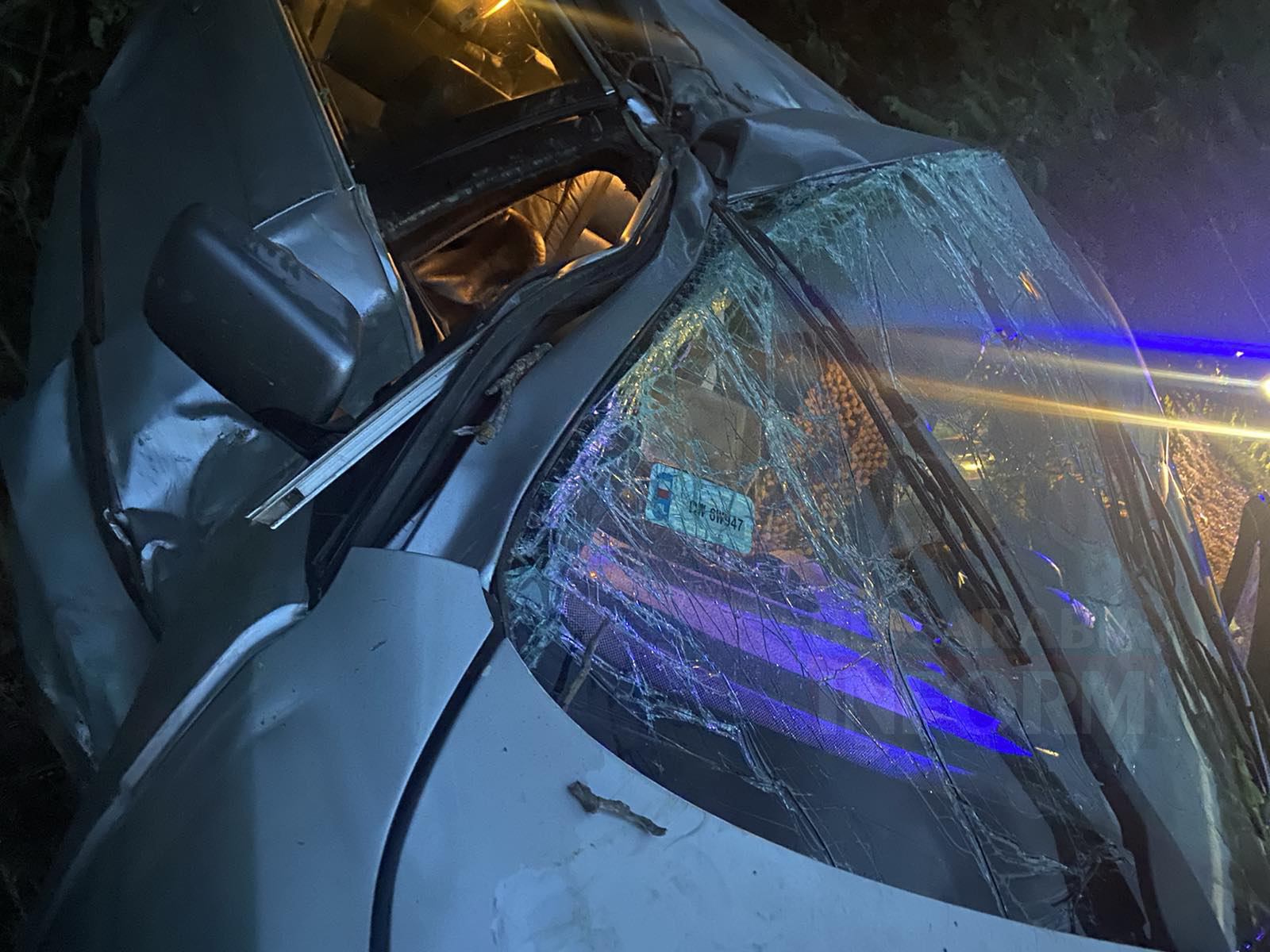 На трассе Одесса-Рены BMW влетело в дерево: водитель погиб, пассажира в тяжелом состоянии забрала скорая