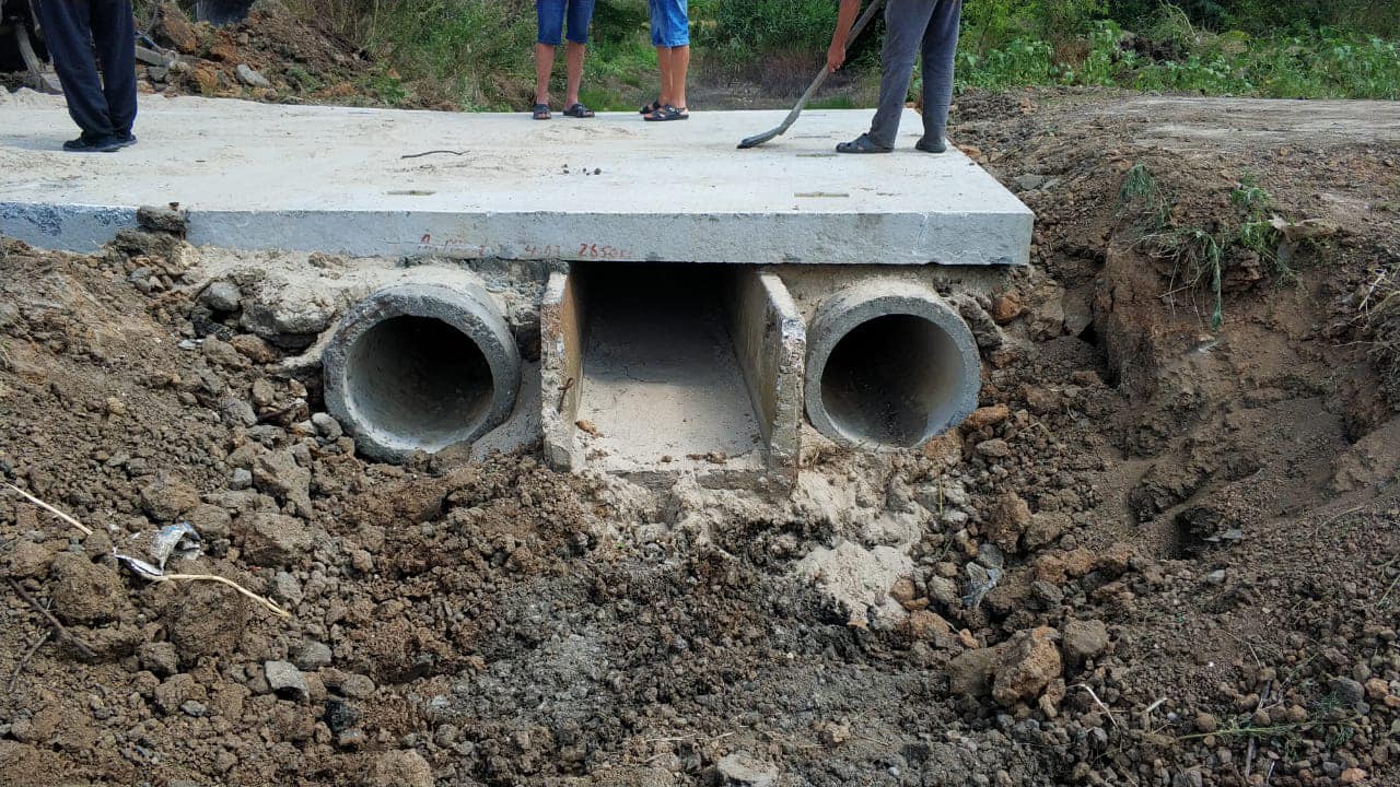 В селе Килийской громады отремонтировали разрушенные ливнем мосты