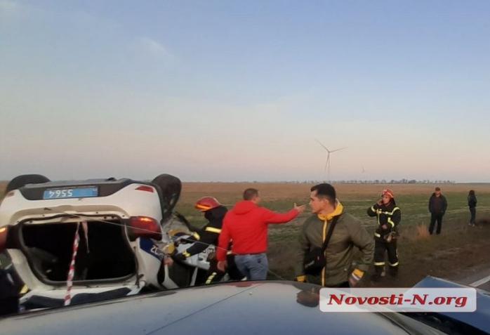 В Одесской области пять человек пострадали в аварии с участием полицейского автомобиля