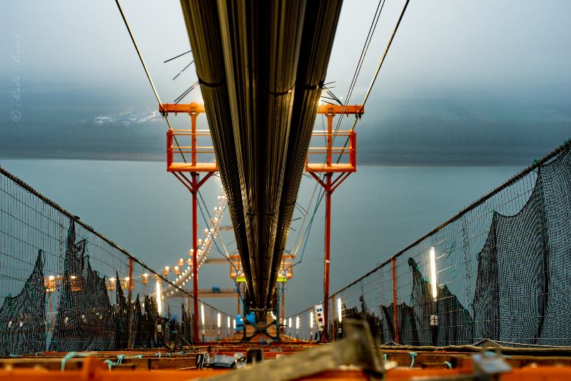 Дунайский "Golden Gate" в каких-то 100 км от Измаила: эффектные снимки строящегося подвесного моста в Брэиле