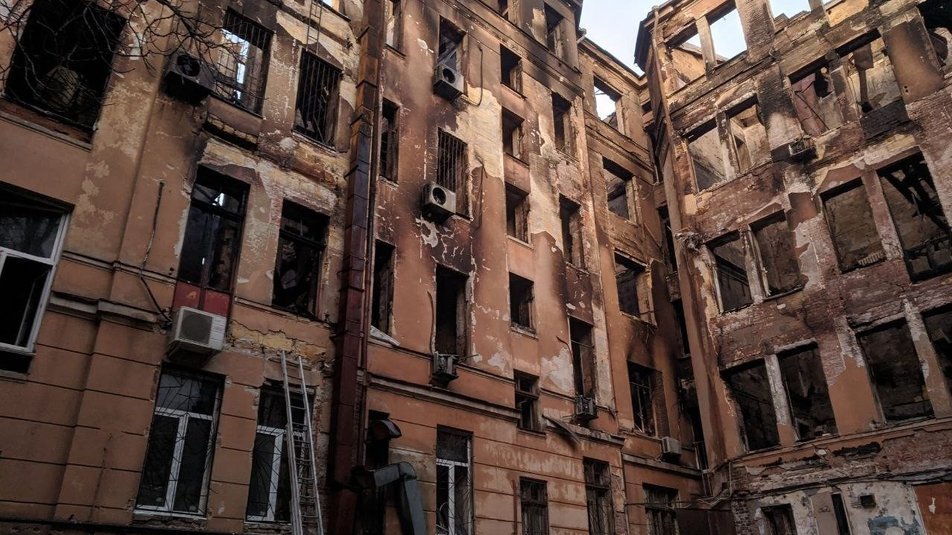 Сегодня вторая годовщина пожара в одесском колледже: о судебных процессах и дальнейшей судьбе здания