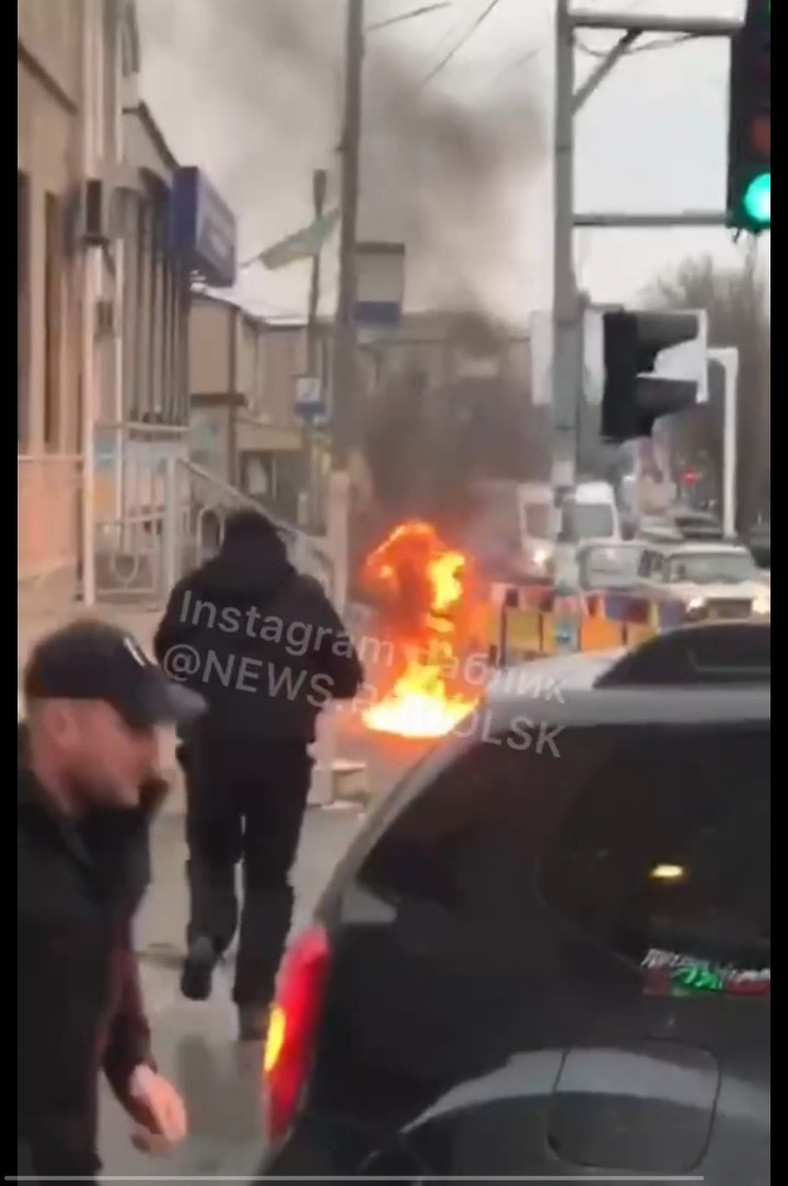 В Одесской области мужчина облился бензином и сам себя поджёг в центре города