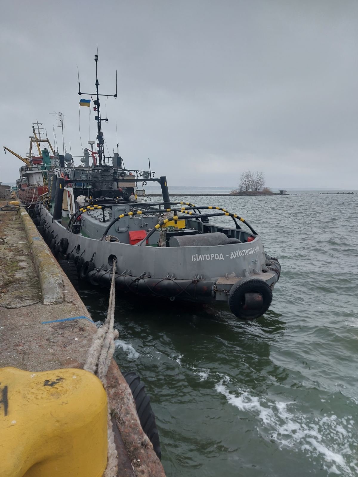 Морской буксир «Днестровец» после ремонта возвращается к работе в Белгород-Днестровский порт