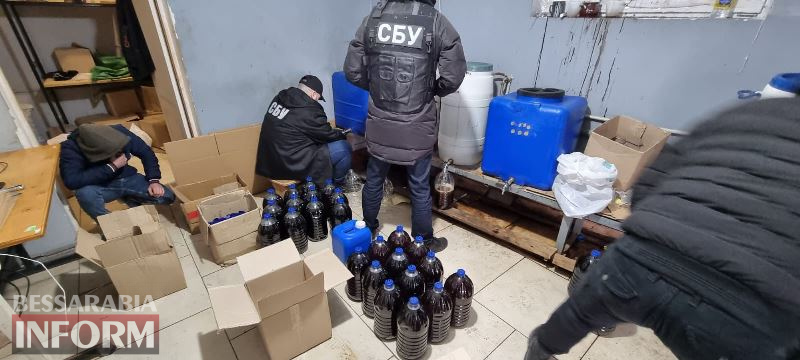 СБУ разоблачила в Бессарабии крупную сеть подпольных цехов по производству суррогатного алкоголя