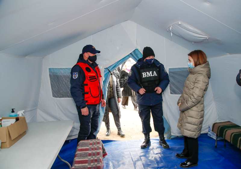 Президент Молдовы Майя Санду побывала в ПП «Паланка-Удобное-Маяки» на украинско-молдавской границе