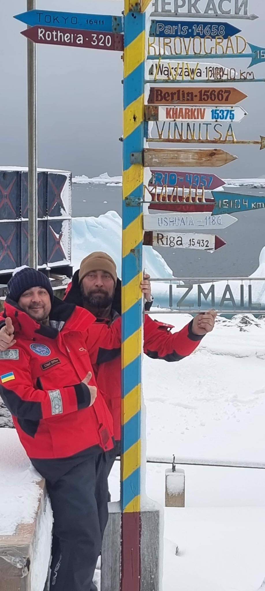 В Антарктике установили указатель на Измаил