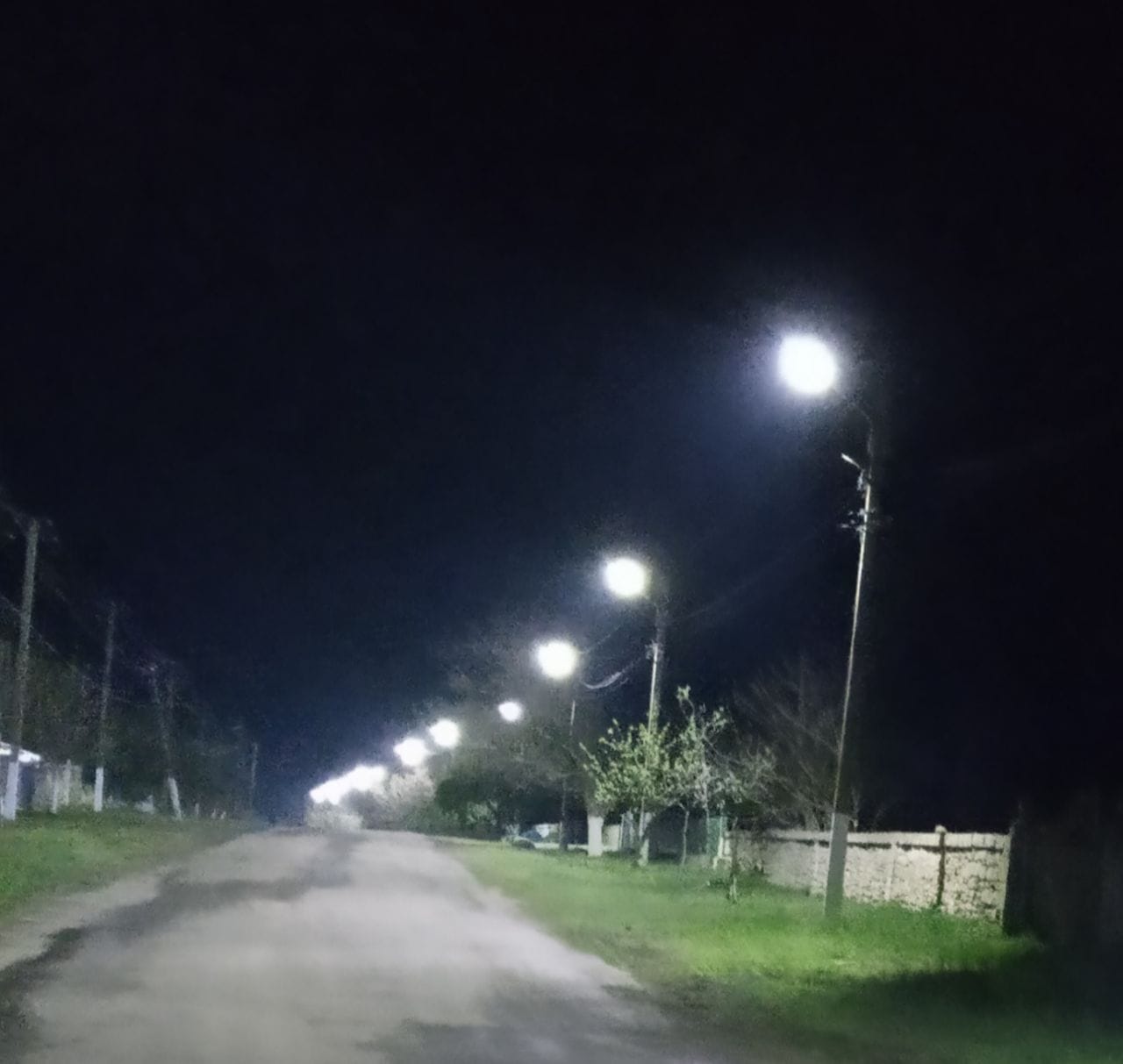 В селе Килийской громады установили LED-освещение
