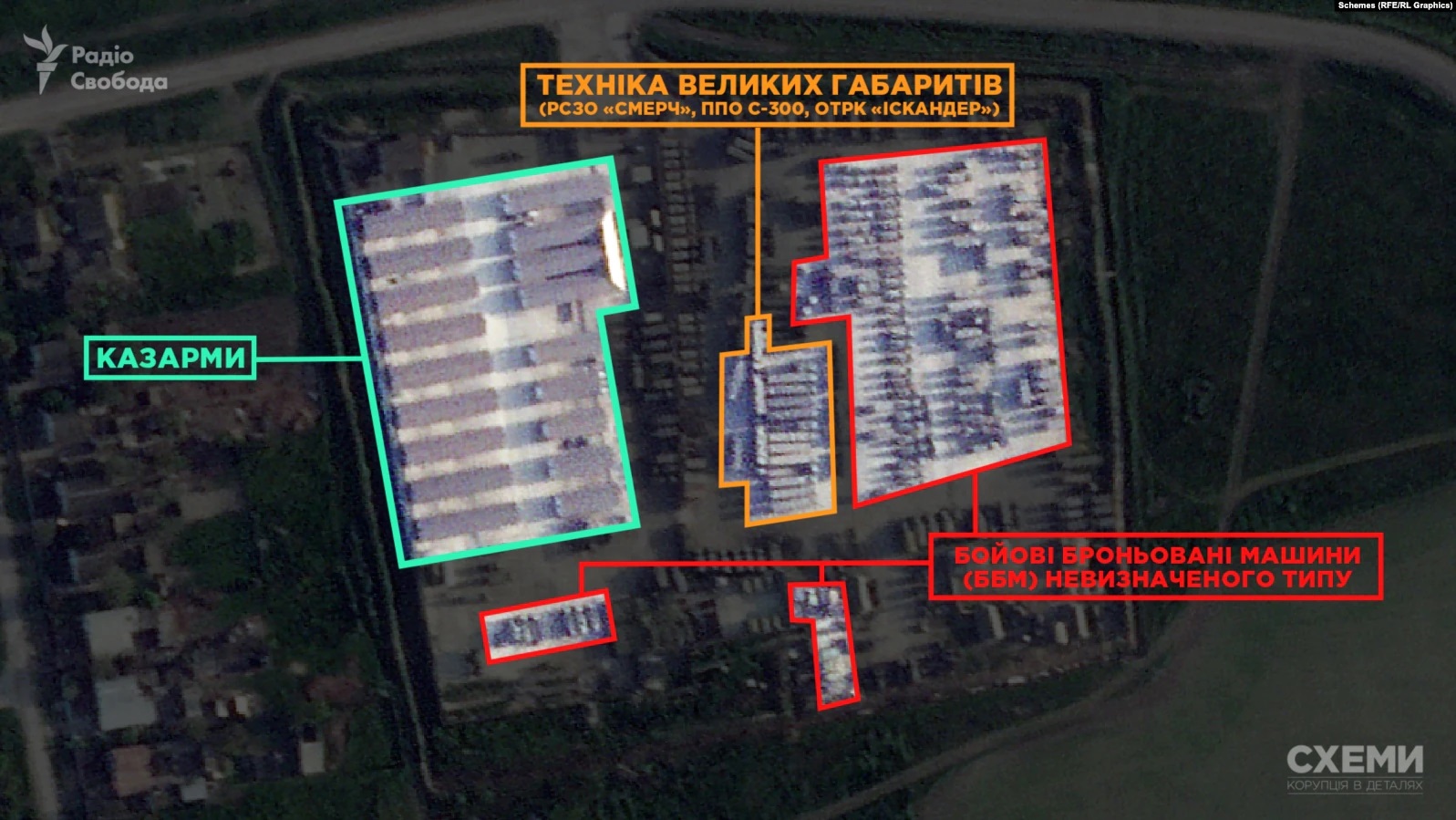 Россия стянуло зенитно-ракетные силы на север Крыма: спутниковые снимки