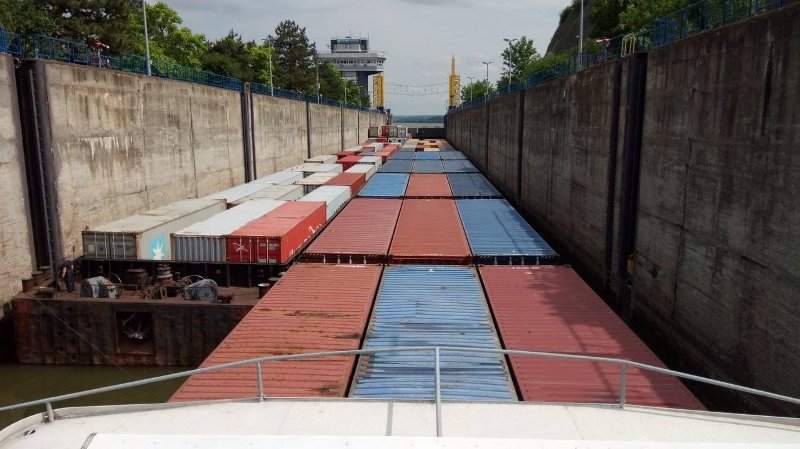 Первый контейнерный караван УДП готовится к возвращению в Измаил из Констанцы