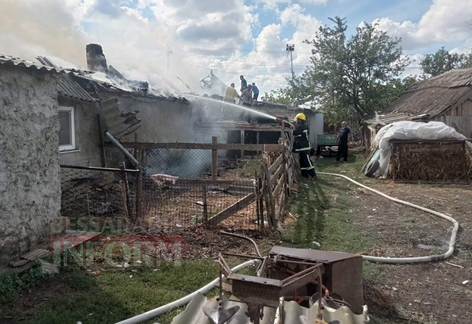 У селі Кілійської громади горів житловий будинок через вибухнувший автомобільний акумулятор