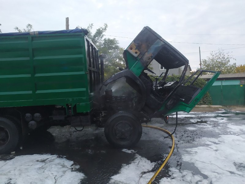 Ранкова пожежа в Ізмаїлі - на вулиці Єдності загорілася вантажівка