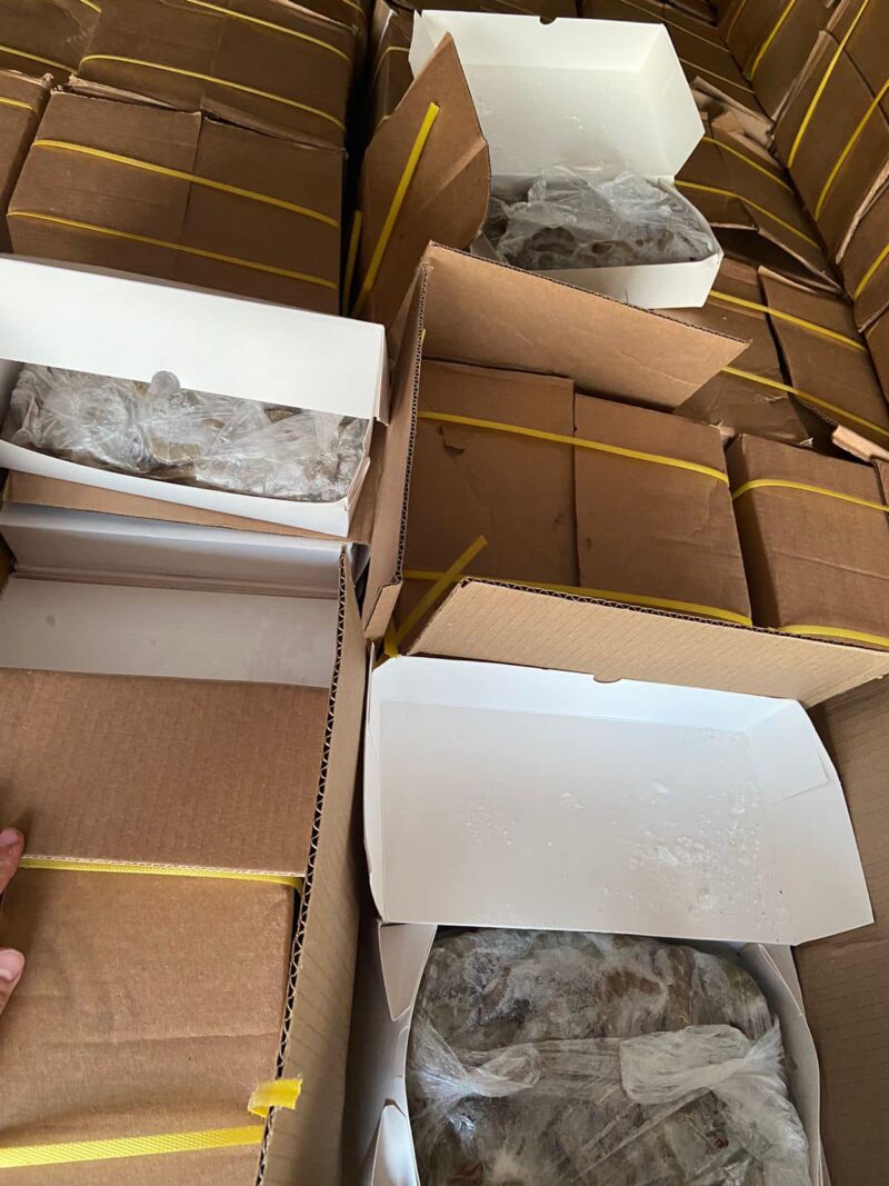 Через поромний ПП "Орлівка" намагались провести контрабандні креветки на 5 млн грн під виглядом гумдопомоги