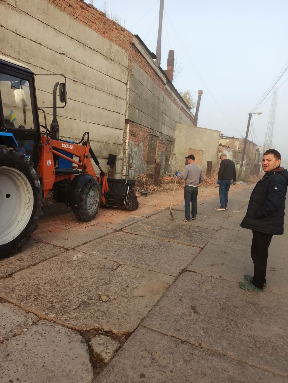 В Вилково ремонтируют дорогу возле "Рыбзавода"