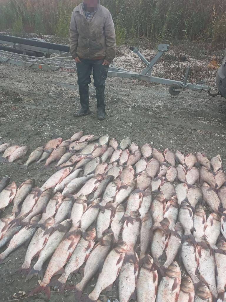 Біля міста Рені на озері затримали бракон'єрів з солідним уловом на 300 тисяч гривень