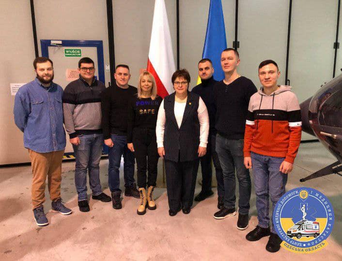 Медики-экстреники Одесщины начали обучение на курсах по аэромедицинской эвакуации в Польше