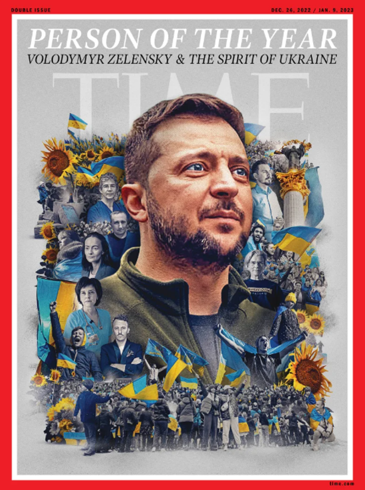 Зеленський разом з "українським духом" стали "Людиною року" за версією американського журналу "Time"