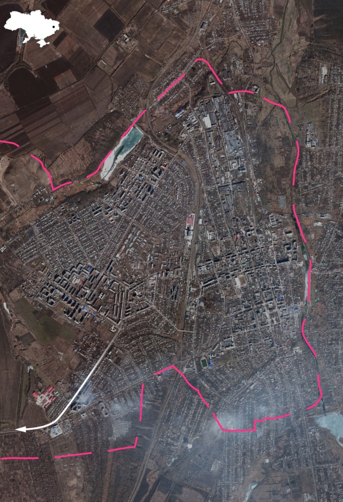 Как выглядит самый адский участок фронта: опубликованы новые спутниковые снимки Бахмута