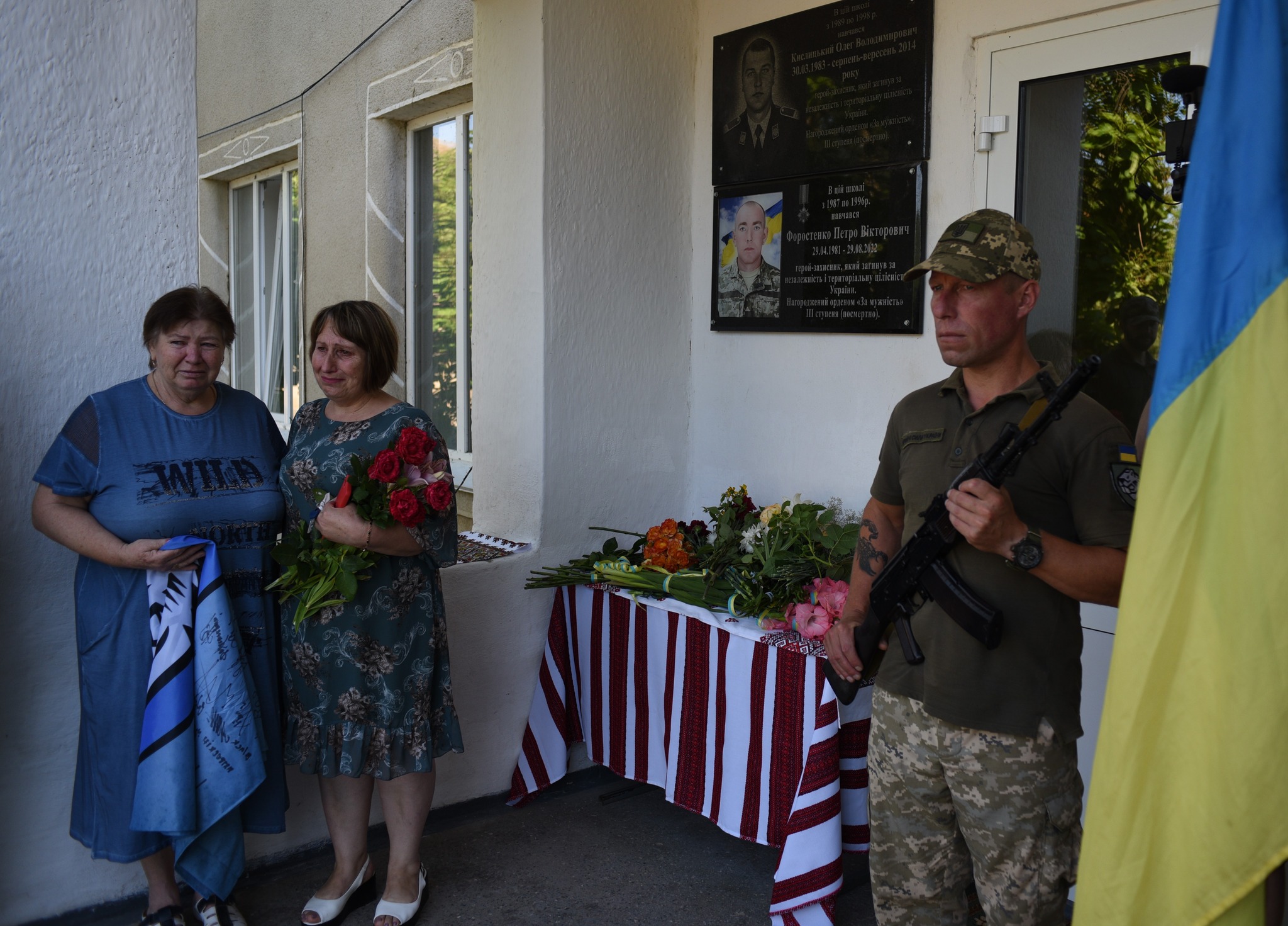 У Мологівській громаді вшанували свого Героя Петра Форостенка та відкрили меморіальну дошку на його честь