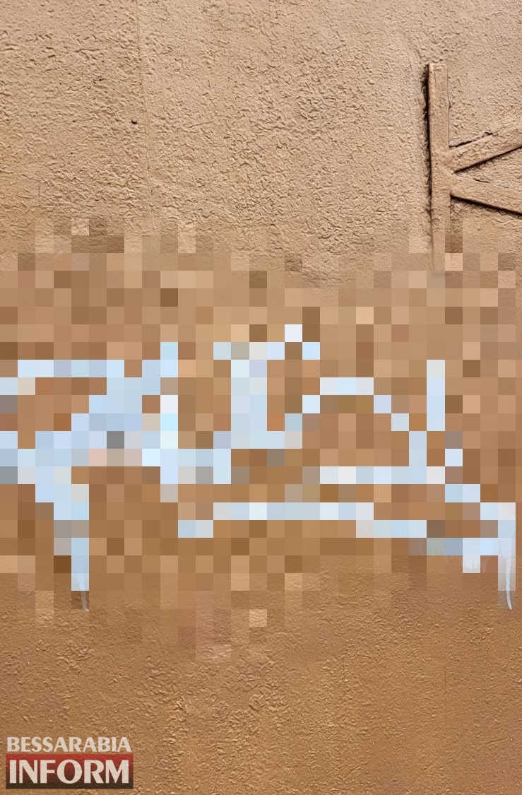 В Ізмаїлі група підлітків "розмалювала" ворота політехнічного ліцею рекламою наркотиків
