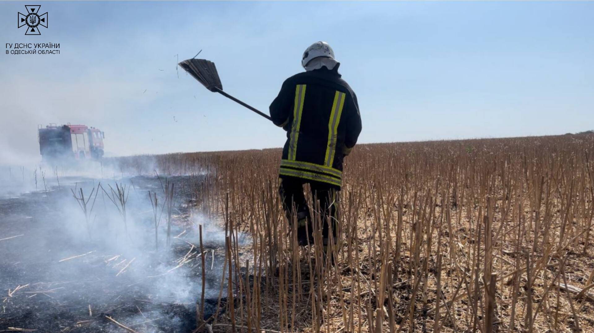 Знову масштабна пожежа на Одещині: вогонь знищив десять гектарів поля з пшеницею