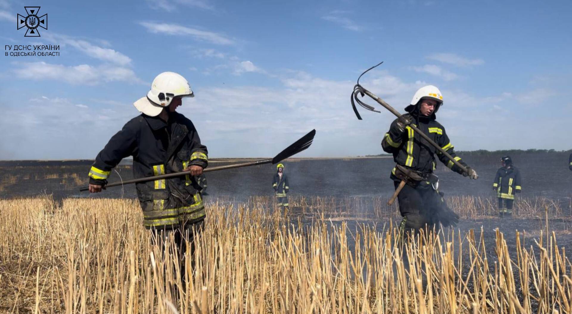 Знову масштабна пожежа на Одещині: вогонь знищив десять гектарів поля з пшеницею