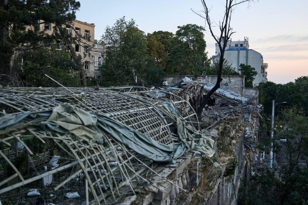 Ударом по Одесі окупанти травмували 21 людину та пошкодили 25 пам'яток архітектури