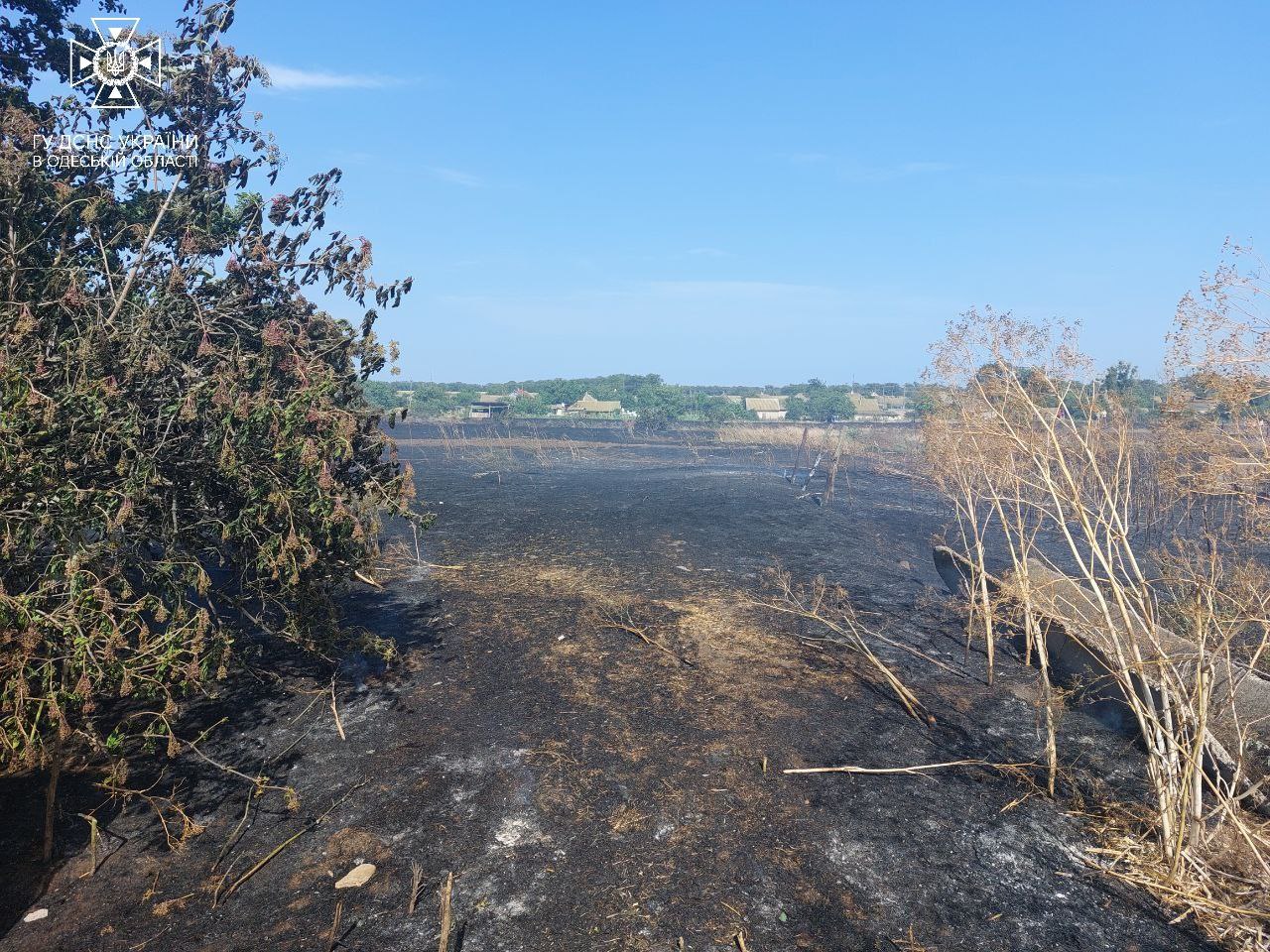 У Білгород-Дністровському районі горіло сіносховище