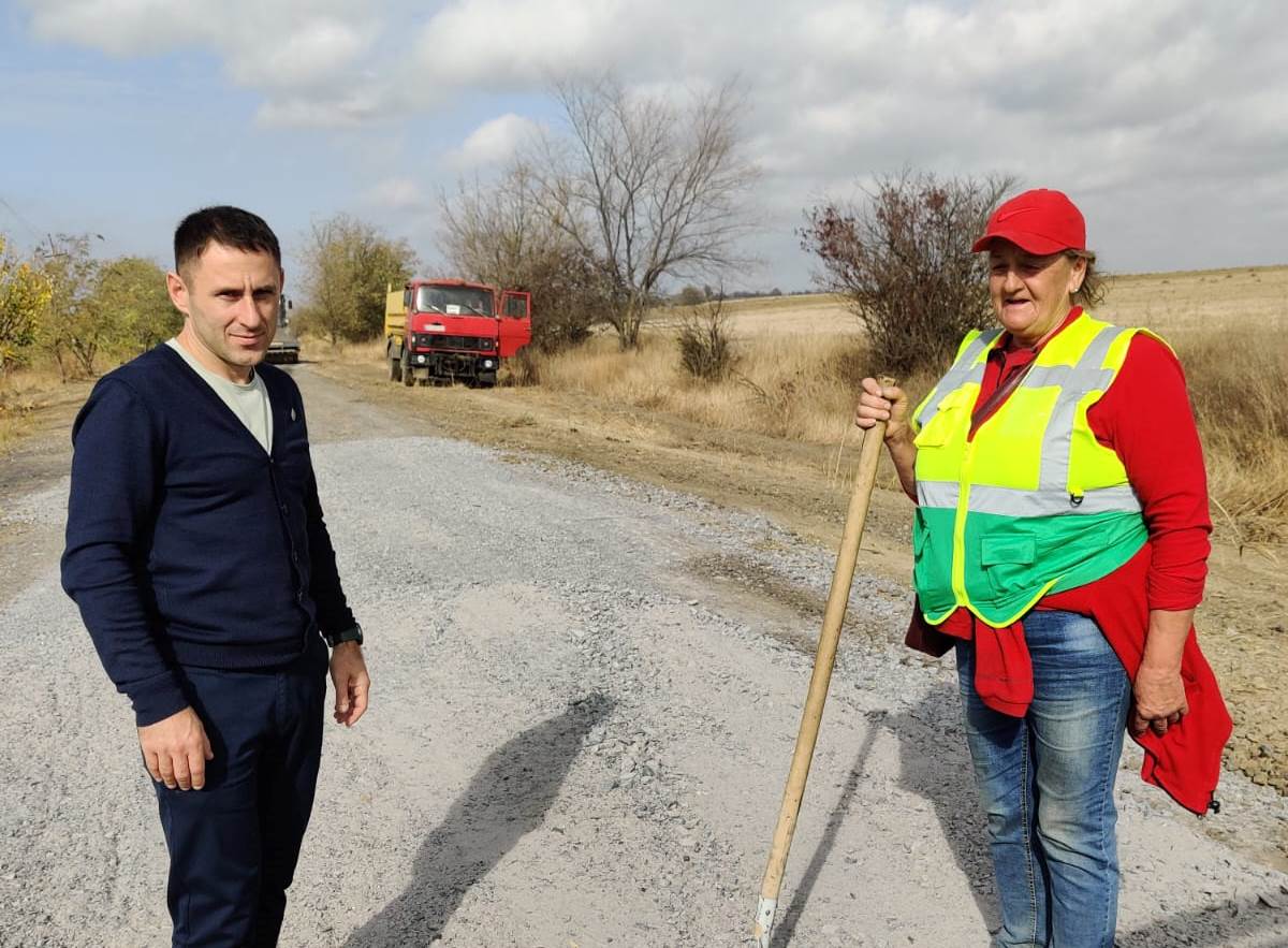 Голова Болградської РВА Михайло Шарафаненко відвідав Тарутинську громаду та перевірив хід дорожніх робіт