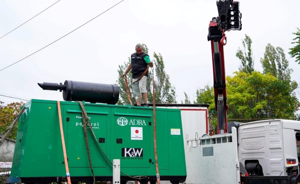 Японська благодійність: Одещина отримала п'ять генераторів від ADRA Ukraine