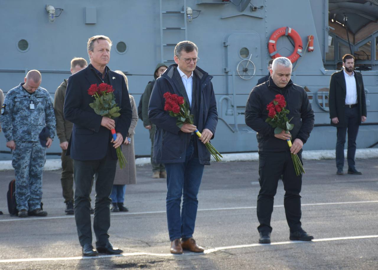 Девід Камерон в Одесі: міністр закордонних справ Великої Британії засуджує російський тероризм