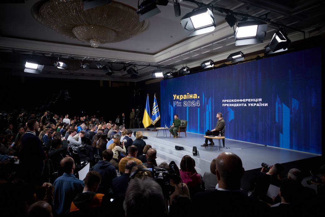 «Ми хочемо змусити путіна погодитися з тим, що він програв цю війну»: основні заяви Президента України під час пресконференції в межах форуму «Україна. Рік 2024»