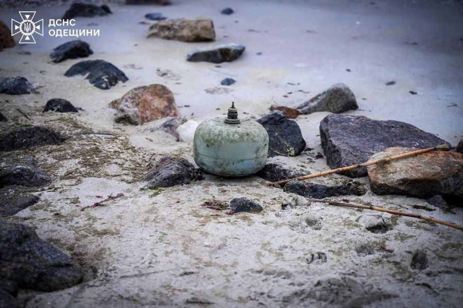 Пиротехники ГСЧС уничтожили мину на побережье Черного моря (фото)