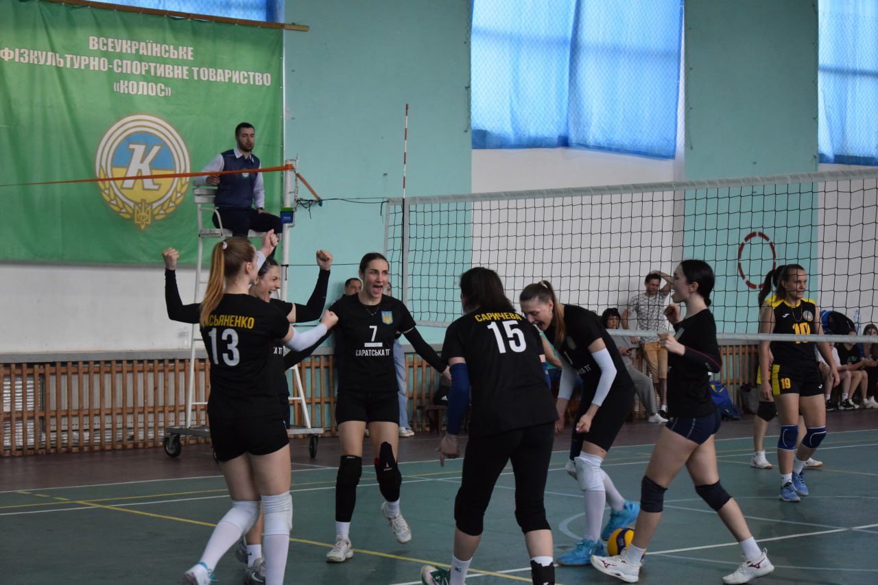 Команда Саратской общины стала победительницей на чемпионате Украины ОО "ВФСО "Колос" по волейболу среди женщин