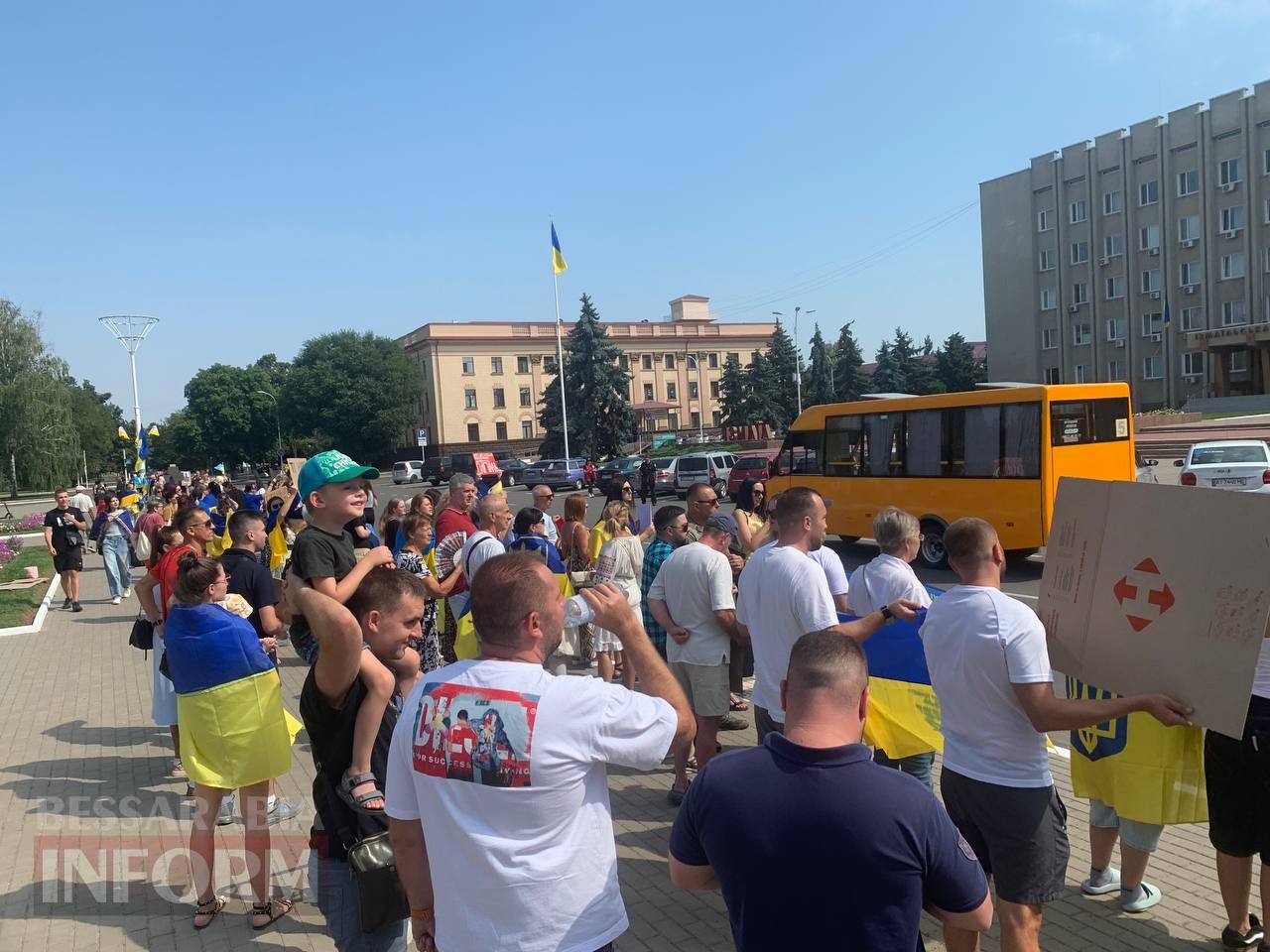 "В Ізмаїлі багато людей, які причасні до полону": в місті відбулася мирна акція на підтримку військовополонених